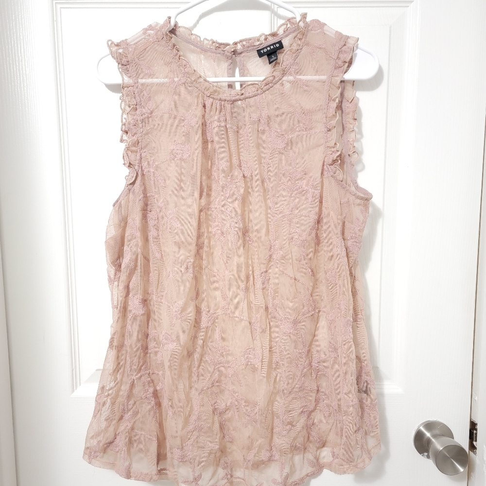 Torrid sheer blouse 3/$50